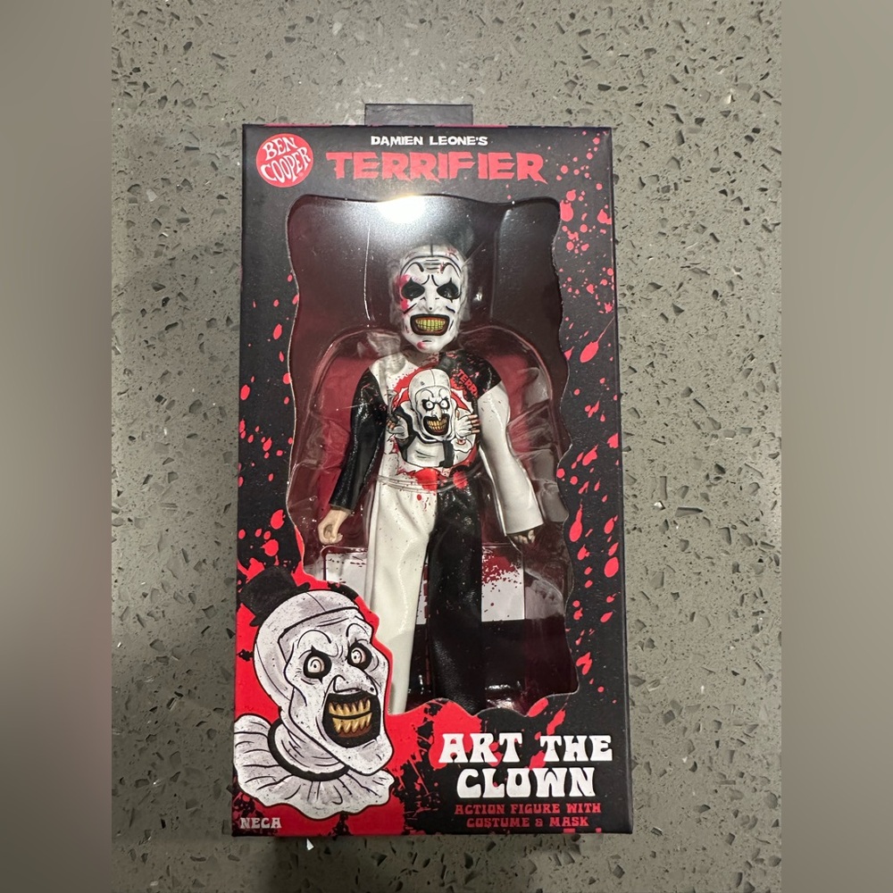 Ben Cooper Damien Leone's Terrifier Art the Clown Costume Action Figure NECA